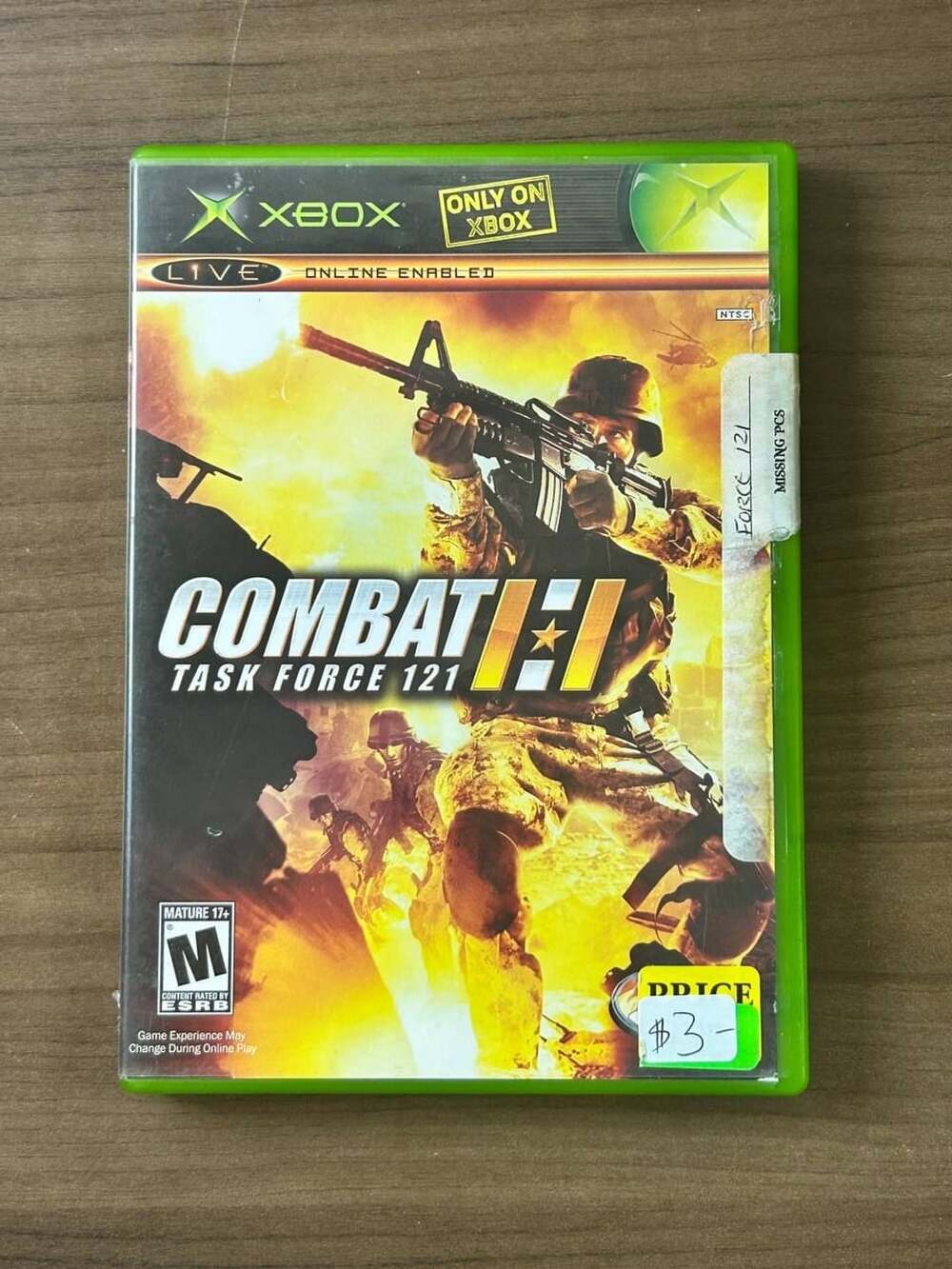 Combat Task Force 121 Original Xbox 2005 Game Disc & Case NTSC